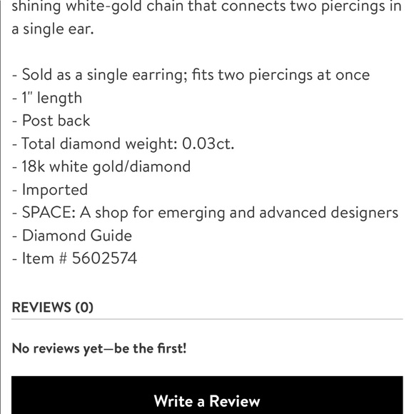 Maria tash white diamond double piercing - Picture 3 of 7